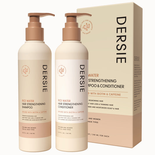 Dersie Rice Water Hair Strengthening Shampoo and Conditioner