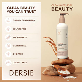 Dersie Rice Water Hair Strengthening Shampoo and Conditioner